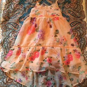 Children’s Place TCP pink floral high low dress